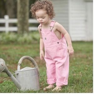 Carhartt Pink Rosebloom Toddler Baby Girl Infant 4T Overalls Coveralls Pants